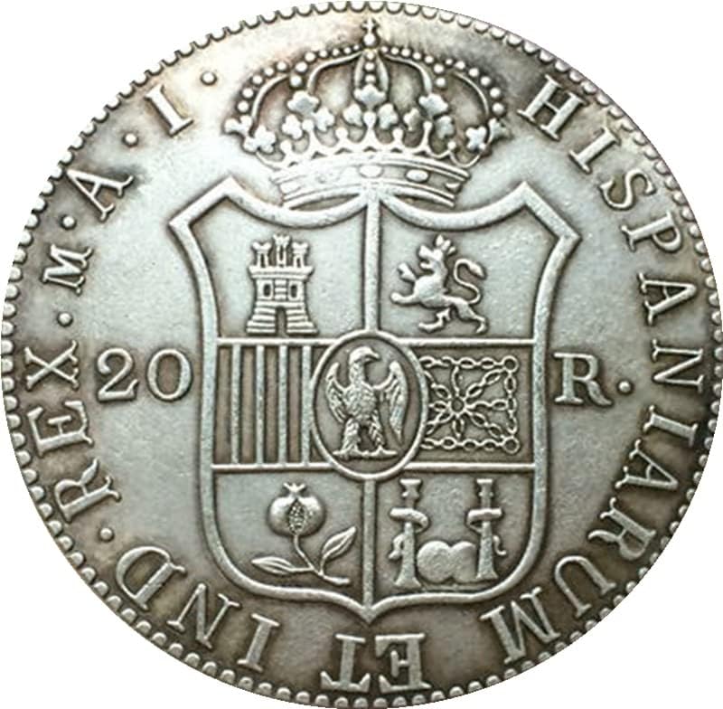 1809 španski novčići bakreni srebrni sabirni antikni kovališta za obrtni kolekcija može puhati