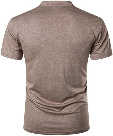FANARCHER muške Henley kratke rukave majice Casual majice pamučne ljetne vrhove