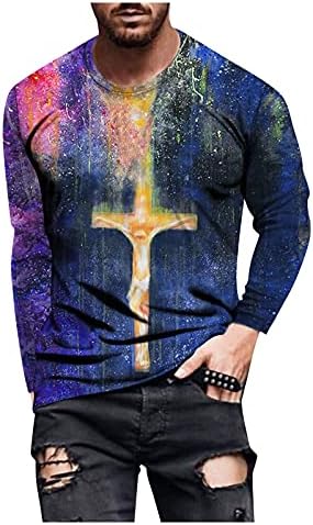 Grafičke majice za muškarce Slatka košulja Cuteckeck Jesenja Jesen zimski pulover Majica Slim Fit Tops 3D