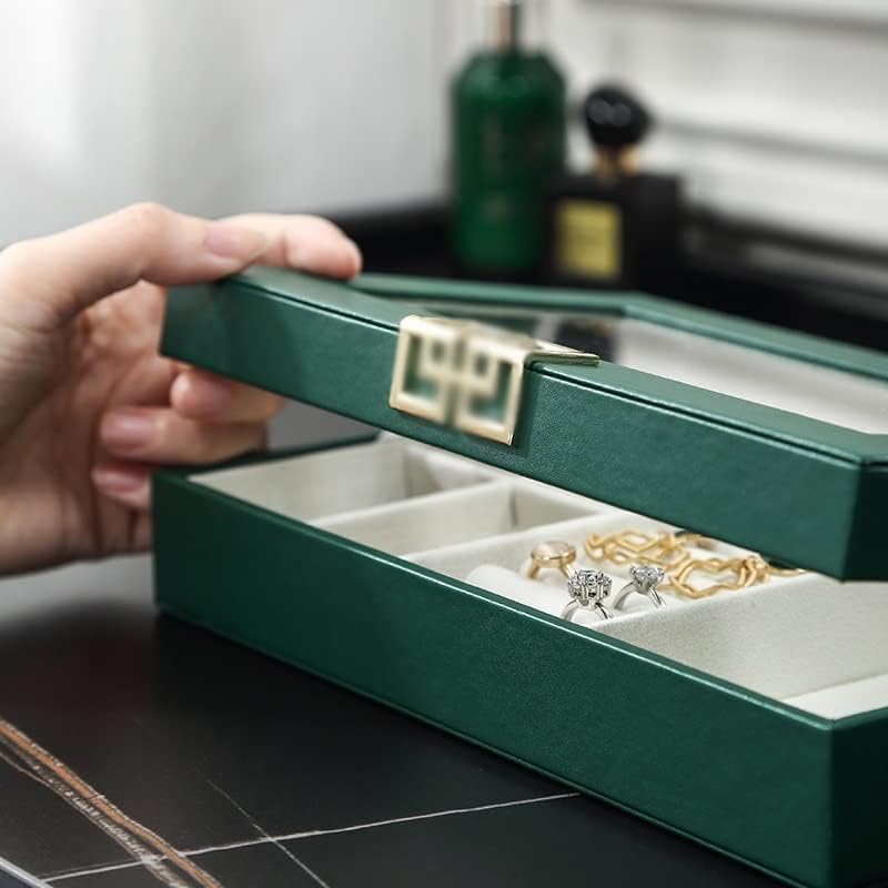 LIRUXUN kutija za nakit za prozor ogrlica za uši magnetna apsorpciona kutija za nakit desktop kutija za