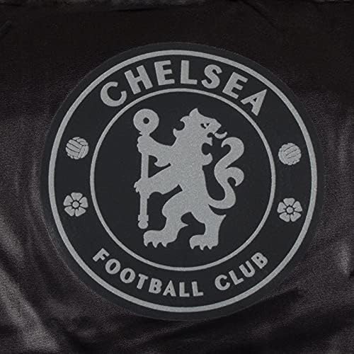 Chelsea FC Službeni nogometni poklon Muška zimska jakna s kapuljačom Crna mala