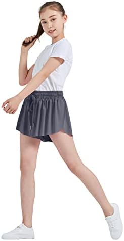 Flowy Atletski kratke hlače za teen djevojke teretane yoga vježbanje trčanje leptir suknje slatka preppy