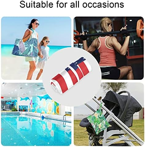 ZZXXB Američka zastava Vodootporna vlažna torba za višekratnu krpu za ponovnu upotrebu pelene kopriva s džepom sa patentnim zatvaračem za putničke plaže na bazenu, teretana joga kupaćih kostimi