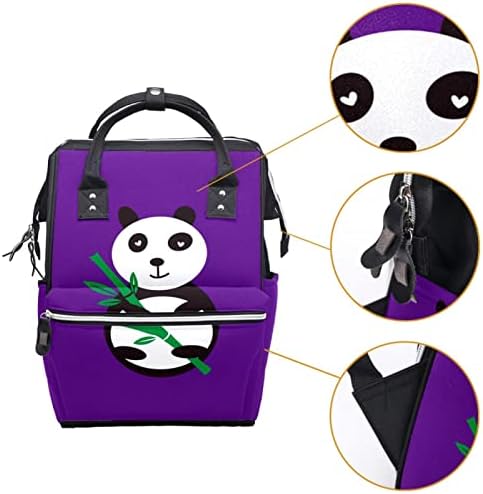 Guerotkr putni ruksak, vrećice za pelene, ruksak pelena, ljubičasta originalna panda