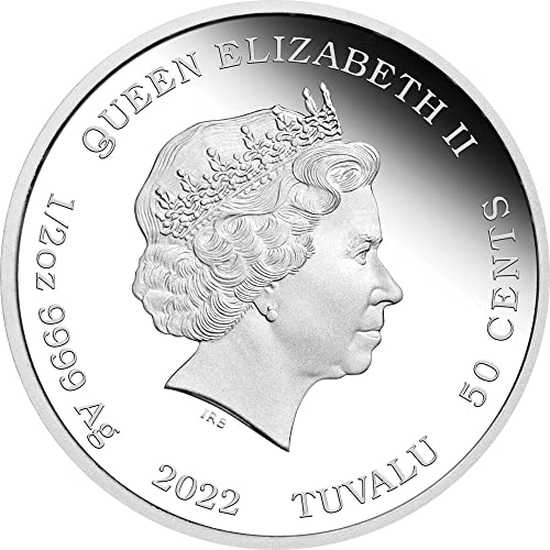 2022 de James Bond 007 Powercoin Golden Eye 007 Agent srebrni novčić 50 centi Tuvalu 2022 Dokaz