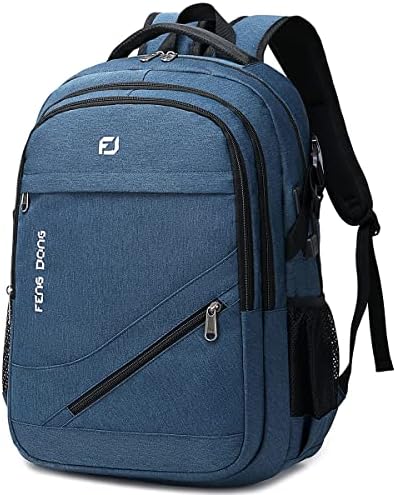 FENGDONG izdržljiv vodootporni putni veliki ruksak za Laptop 17,3 inča, koledž ruksak Torba za knjige za