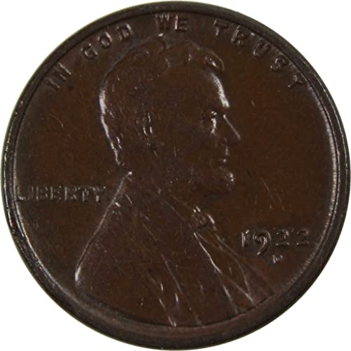 1922 D Lincoln pšenični cent AU O necrtenom peni 1c SKU: I3715