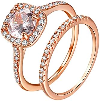 2023 Nova žena Gold Rhinestone Dva nakita 610 prstenaste prstenove ružine veličine Vjenčanje bijeli prstenovi pingvin prstenovi