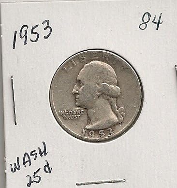 1953. Washington četvrt u 2x2 držač kovanice 84