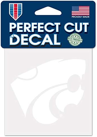 NCAA Kansas State WildCats Decal4x4 Savršeni rezni bijeli naljepnica, Timske boje, jedna veličina
