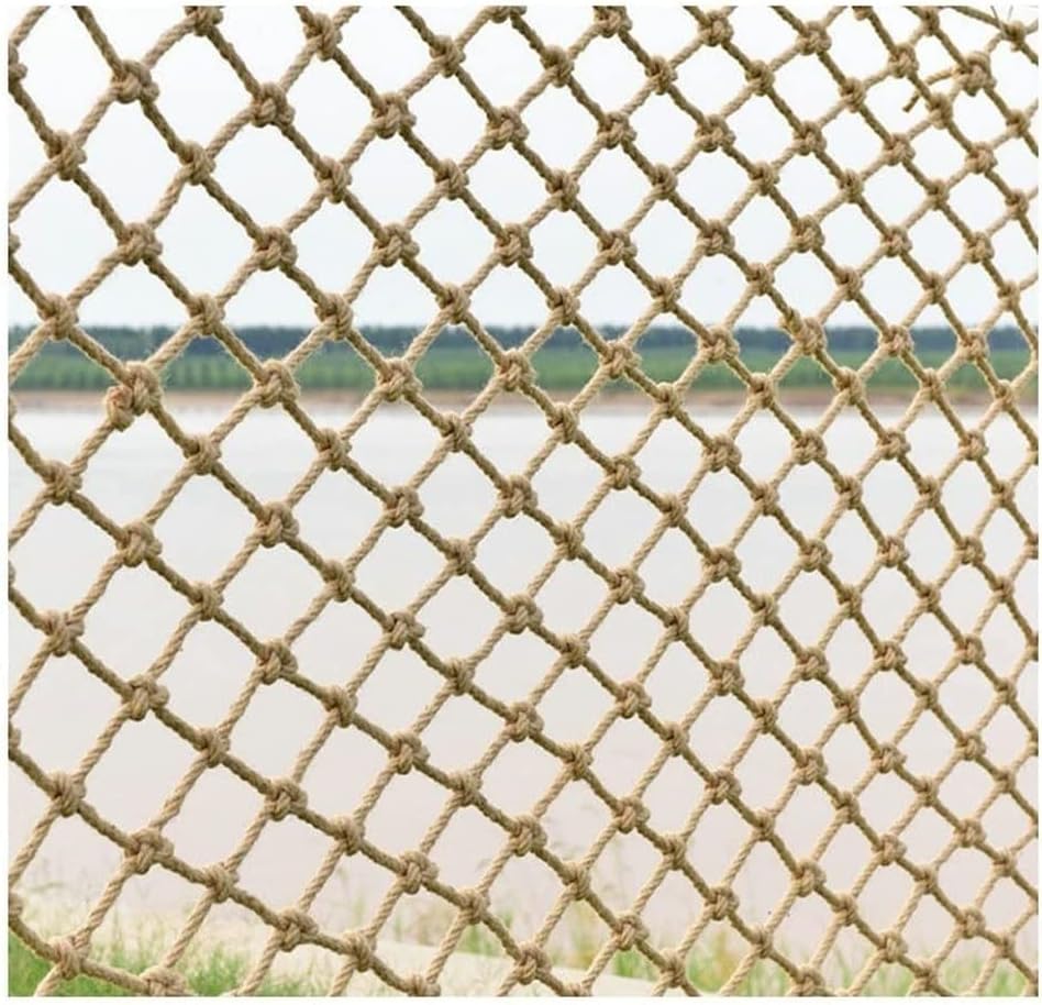 Ouyoxi Neto za zaštitu djece, konopsko užad Net, foto zidne mreže mrežice, penjački užad Net, teretna užad ljestve za prikolice za prikolice za prikolicu za prikolice sa balkonom zaštitna ograda 4mm (boja: žuta, veličine: 1x1m (3,28m)