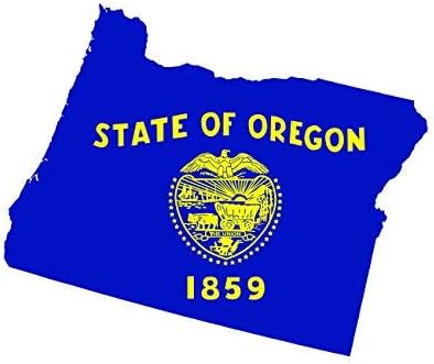 Naljepnica za naljepnicu Oregona oblikovane naljepnice u obliku vinila ili izrađena u SAD-u