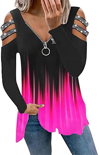 Zefotim hladnim vrhovima za žene 2023 Seksi cvjetni dugi rukav izlasci na vrhu modne casual berbe bluze