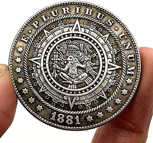 Ada CryptoCurrency 1881 lutalica Coin Maya Indijanci Omiljeni novčići Kovamorativni novčić Srebrni bitcoin