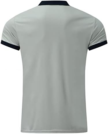XXBR patentno polo majice za mens, 2022. novo ljeto 1/4 zip vrat Golf vrtove kratkih rukava casual majica