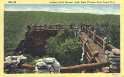 Državni park West Virginia, Postcard Zapadna Virdžinija