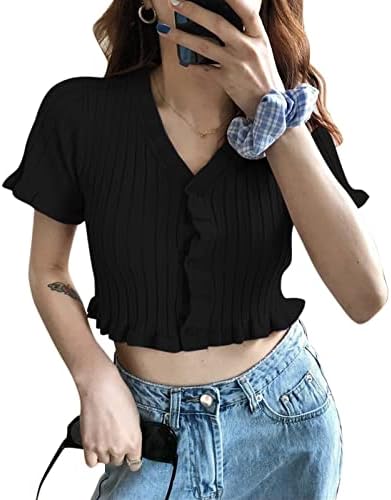 Miashui ženska majica s dugim rukavima Ženska dugmeta s kratkim rukavima s kratkim rukavima Boja majica