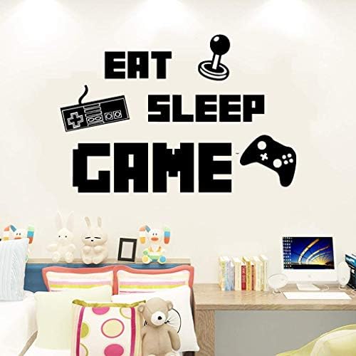 Igra zidne naljepnice Gaming kontroler Joystick Video zidne naljepnice za teen dječake Soba dječja spavaća