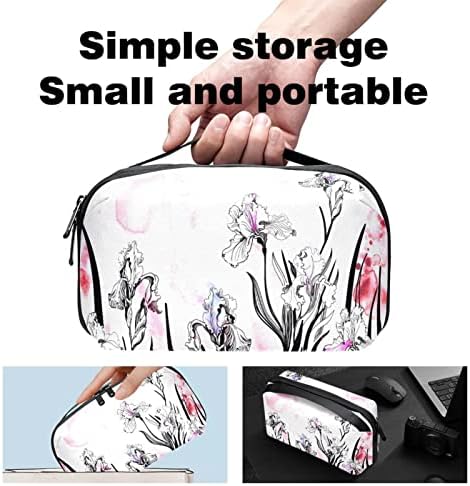 Kozmetička torba, preslatke prostrane torbe za šminkanje putne akvarelne toaletne torbe za cvijeće ljiljana