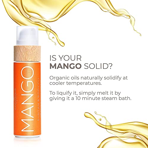 Cocosolis Mango Tanning Accelerator-organsko ulje za tamnjenje sa vitaminom E & amp; Mango miris za brzo intenzivno preplanulost-pojačivač tamnjenja za bogatu čokoladnu preplanulost