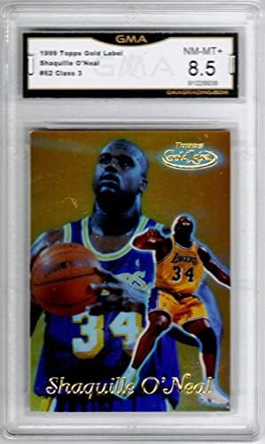 1999-00 TOPPS zlatna etiketa klase 3 # 62 SHAQUILLE O'Neal NBA košarkaški trgovački karton Graded Los Angeles Lakers