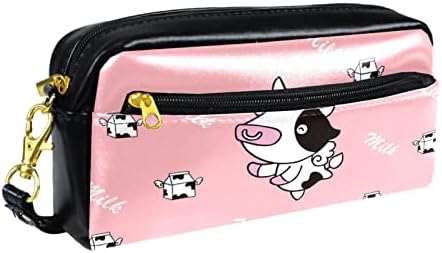 Guerotkr olovka, torbica za olovku, torba za olovke, olovka za estetsko, ružičasto kravlje životinjsko mlijeko