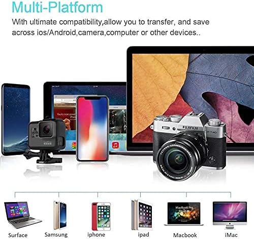 BoxWave Smart Gadget kompatibilan sa Acer Swift 3 - Allreader čitač SD kartica, čitač microSD kartica SD kompaktni USB za Acer Swift 3-Jet Black