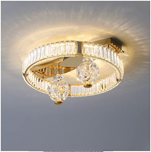 KFJBX okrugla kristalna plafon zlatna LED lampica dnevna soba spavaća soba blagovaonica svijetlo nehrđajuće čelik sjajno svjetlo